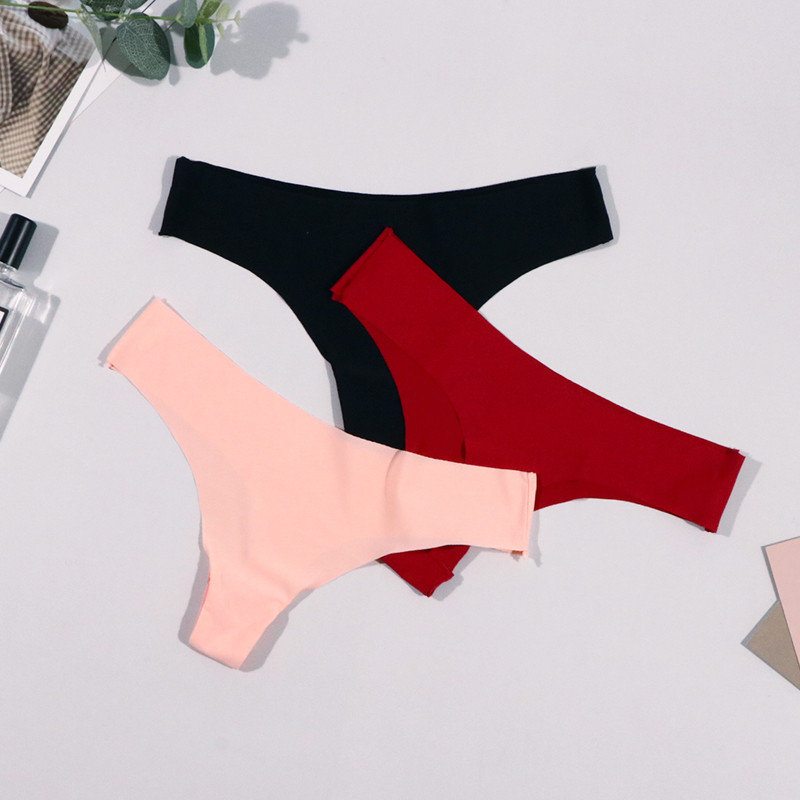 Vruće svilene seksi ženske tange G string Bešavne gaćice niskog struka Ženske T-leđa Udobno donje rublje za žensko donje rublje