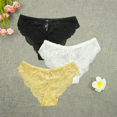 3 ks/veľa nohavičiek dámske tangá s plnou čipkou, sexy spodná bielizeň, priehľadné tangá, duté nohavičky, veľkoobchodné stringi femme nohavičky
