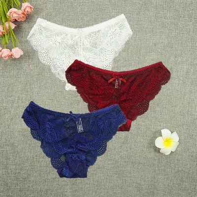 3 ks/veľa nohavičiek dámske tangá s plnou čipkou, sexy spodná bielizeň, priehľadné tangá, duté nohavičky, veľkoobchodné stringi femme nohavičky