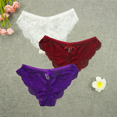 3 ks/veľa nohavičiek dámske tangá s plnou čipkou, sexy spodná bielizeň, priehľadné tangá, duté nohavičky, veľkoobchodné stringi femme nohavičky