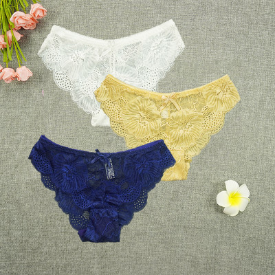 3 ks/veľa nohavičiek dámske tangá s plnou čipkou, sexy spodná bielizeň, priehľadné tangá, duté nohavičky, veľkoobchodné stringi femme nohavičky
