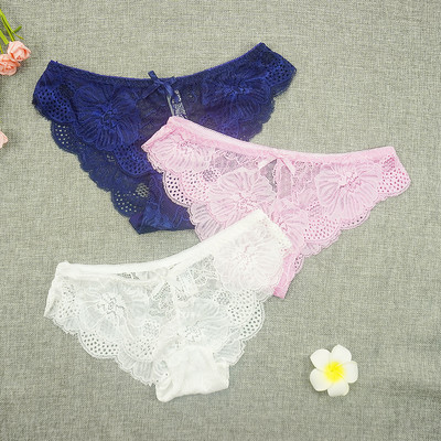 3 ks/veľa nohavičiek dámske tangá s plnou čipkou, sexy spodná bielizeň, priehľadné tangá, duté nohavičky, veľkoobchodné stringi femme nohavičky
