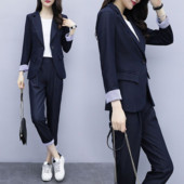 Γυναικεία σετ παντελονιών 2 με μανίκια Επαγγελματικό σετ παντελόνι δύο τεμαχίων για Γυναικείο σακάκι και κοστούμι παντελονιού Office Wear To Work Xxl