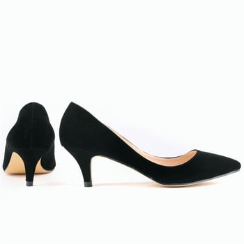 2023 Нови есенни 6 см дамски обувки на висок ток Плитки женски елегантни OL офис обувки с остри пръсти Модни дамски помпи