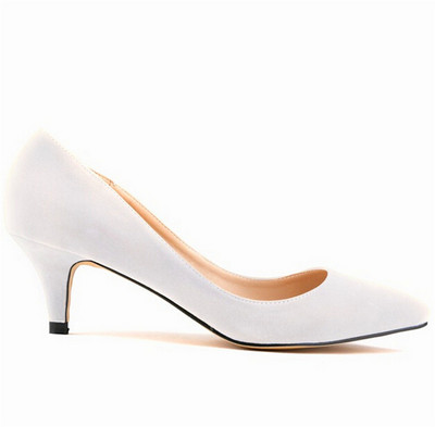 2023. Nove jesenske ženske cipele na visoku petu od 6 cm, jednobojne, plitke ženske elegantne OL uredske cipele sa šiljatim prstima Modne ženske cipele