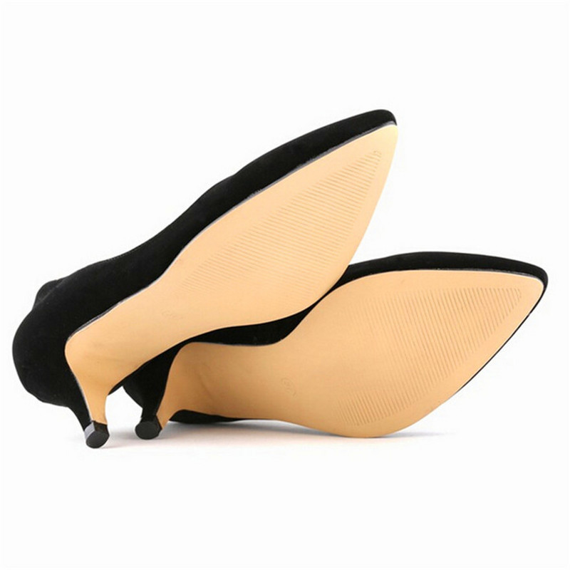 2023. Nove jesenske ženske cipele na visoku petu od 6 cm, jednobojne, plitke ženske elegantne OL uredske cipele sa šiljatim prstima Modne ženske cipele