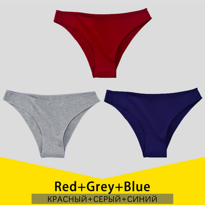 3 ks/sada dámskych bavlnených nohavičiek S-3XL, veľká veľkosť, dámske spodné prádlo, jednofarebné nohavičky, dámske bavlnené nohavičky