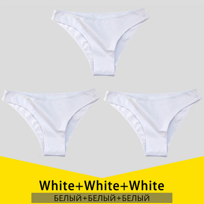 3 ks/sada dámskych bavlnených nohavičiek S-3XL, veľká veľkosť, dámske spodné prádlo, jednofarebné nohavičky, dámske bavlnené nohavičky