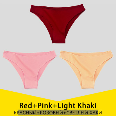 3 ks/sada dámskych bavlnených nohavičiek S-3XL, veľká veľkosť, dámske spodné prádlo, jednofarebné nohavičky, dámske bavlnené nohavičky