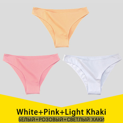 3 ks/sada dámskych bavlnených nohavičiek S-3XL, veľká veľkosť, dámske spodné prádlo, jednofarebné nohavičky, dámske bavlnené nohavičky