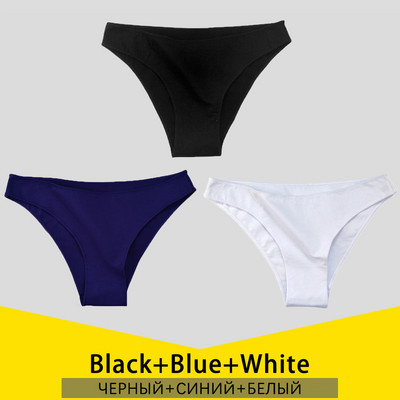 3 ks/sada dámskych bavlnených nohavičiek S-3XL, veľká veľkosť, dámske spodné prádlo, jednofarebné nohavičky, dámske bavlnené nohavičky
