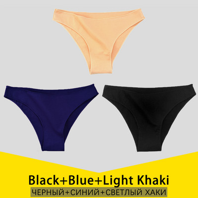3 ks/sada dámskych bavlnených nohavičiek S-3XL, veľká veľkosť, dámske spodné prádlo, jednofarebné nohavičky, dámske bavlnené nohavičky