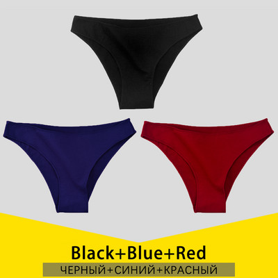 3 ks/sada dámskych bavlnených nohavičiek S-3XL, veľká veľkosť, dámske spodné prádlo, jednofarebné nohavičky, dámske bavlnené nohavičky