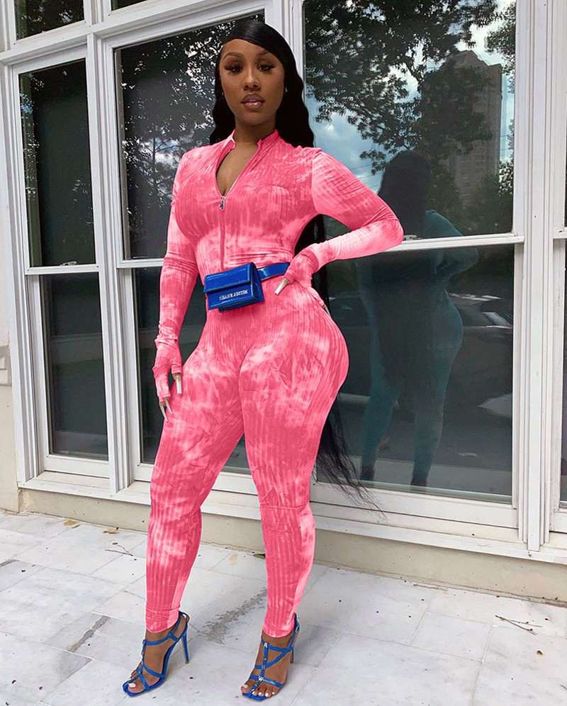 Uski kombinezon za teretanu Seksi ženski kombinezon s cvjetnim uzorkom uz tijelo