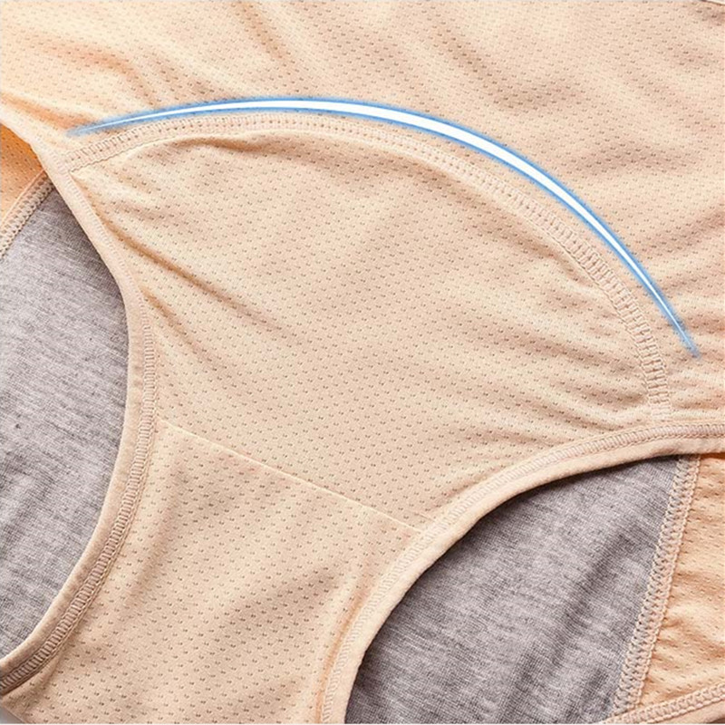 Menstrualne gaćice otporne na curenje, unutarnja dijafragma, brzo upijanje vode, širenje međunožja, prozračne fiziološke hlače veće veličine L-6XL