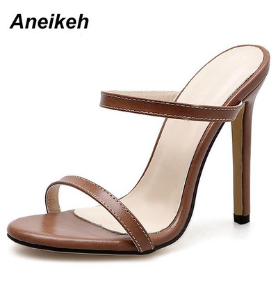 Aneikeh 2024 Ženske sandale Cipele na visoku petu Remen za gležnjeve OL Seksi cipele na cipelare Party Dress Dropshipping cipele Veličina 35-40