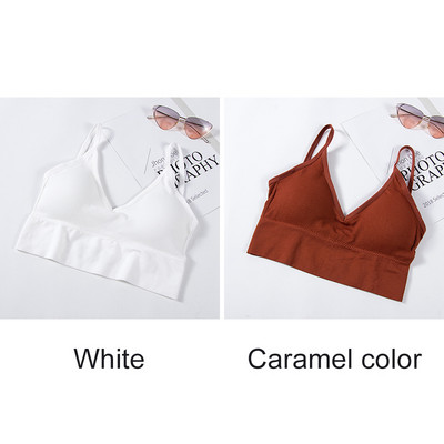 Ženski grudnjaci od 1/2 komada, seksi bešavni grudnjak U tipa Push Up Tupe grudnjak bez žica, mekani podstavljeni grudnjak, ženski