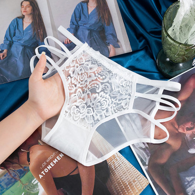 Giczi Chiloți sexy pentru femei Lenjerie erotică Tentație Lenjerie transparentă Slip pentru fete Slip din fire din dantelă Reducere