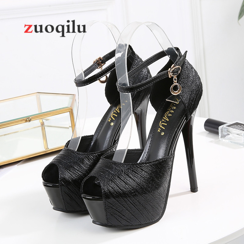 Platformové podpätky, strieborné svadobné topánky, dámske lodičky, zlaté sandále na platforme, dámske podpätky 14 cm, spoločenské topánky, talons hauts