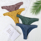 Ženske bešavne gaćice Seksi gaćice s visokim nogavicama Ženske gaćice Tange Mekano donje rublje Gaćice niskog struka Donje rublje