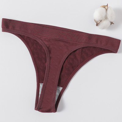 Ženske bešavne gaćice Seksi gaćice s visokim nogavicama Ženske gaćice Tange Mekano donje rublje Gaćice niskog struka Donje rublje