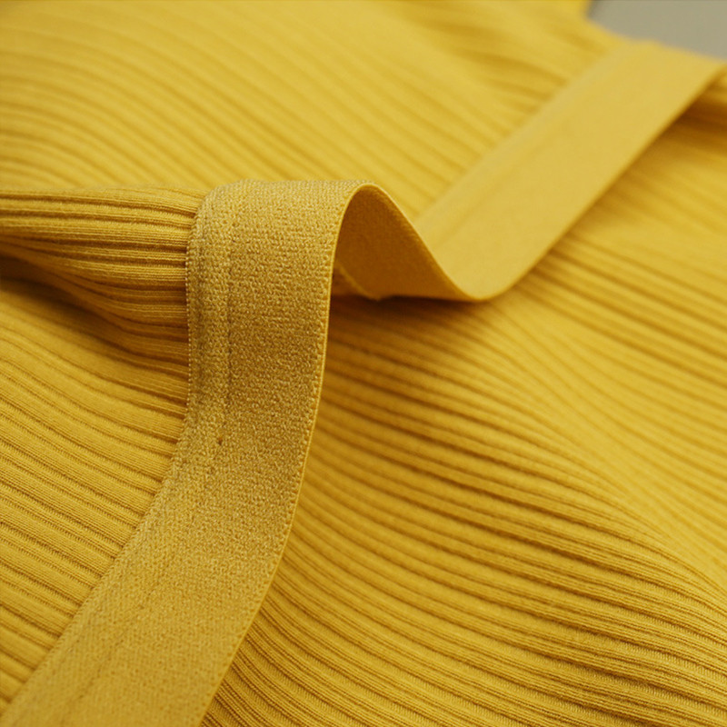 Dámske tričká s vystuženým elastickým topom, štvorcový výstrih, dlhý rukáv, trendy, sexy, ležérne, kórejské letné SA1087