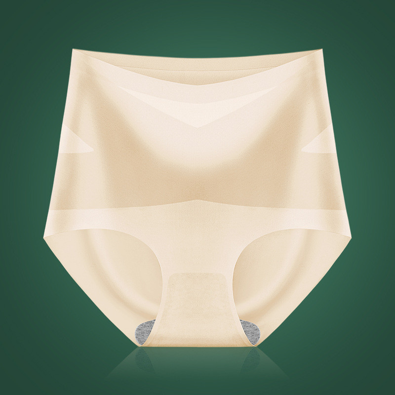 2023 Chiloți fără sudură din mătase de gheață Chiloți de damă cu talie înaltă cu burtă plată Pantaloni puternici pentru modelarea corpului Slip 3D confortabili L-XXL