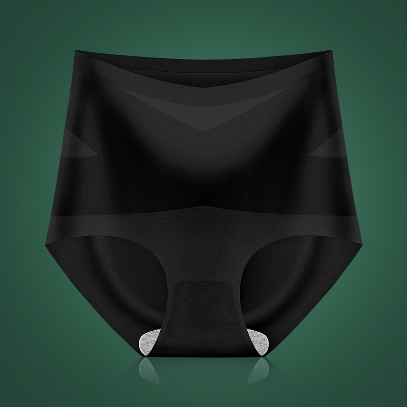 2023 Chiloți fără sudură din mătase de gheață Chiloți de damă cu talie înaltă cu burtă plată Pantaloni puternici pentru modelarea corpului Slip 3D confortabili L-XXL