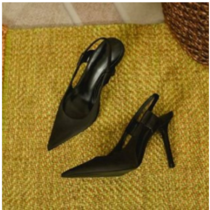 Άνοιξη 2023 Νέα επώνυμα γυναικεία σανδάλια slingback με μυτερά δάχτυλα σε λεπτό ψηλοτάκουνο γυναικεία κομψά παπούτσια Drss Sanda