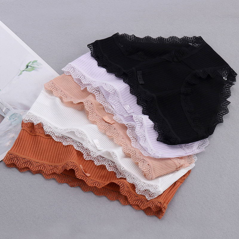 1Gb Sieviešu kokvilnas apakšbikses Seksīga mežģīņu apakšveļa Sieviešu mīksta apakšveļa meitenēm Sieviešu apakšbikses Biksītes Sieviešu biksītes