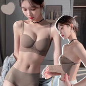 Seksi push-up donje rublje bez naramenica Bez čeličnog prstena Prekrasna zatvorena leđa, grudi, udoban prozračni ženski grudnjak