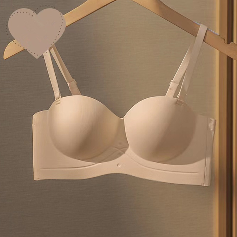 Seksi push-up donje rublje bez naramenica Bez čeličnog prstena Prekrasna zatvorena leđa, grudi, udoban prozračni ženski grudnjak