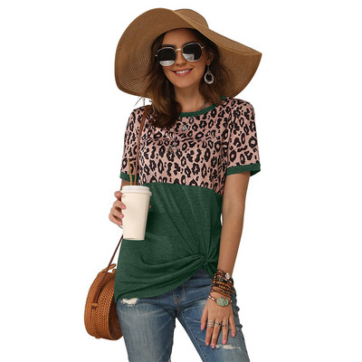 Dámske tričko s krátkym rukávom, jednoduché štýly, ležérne tričko s krátkym rukávom, dámske oblečenie s krátkym rukávom a výstrihom do O-krku.