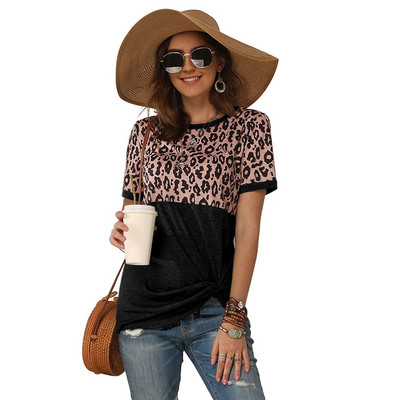 Dámske tričko s krátkym rukávom, jednoduché štýly, ležérne tričko s krátkym rukávom, dámske oblečenie s krátkym rukávom a výstrihom do O-krku.