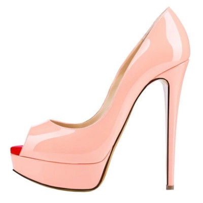 Nove ženske cipele iz 2023., seksi platforma s otvorenim prstima, 14 cm, ekstremno visoke pete, stiletto lakirane kožne cipele za noćni klub, crvene vjenčanice