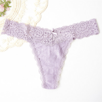 Voplidia 2XL Lenjerie de corp din bumbac de dimensiuni mari pentru femei Chiloți sexy Thong și G Strings Femei fără sudură Dantela Tanga Lenjerie hipster