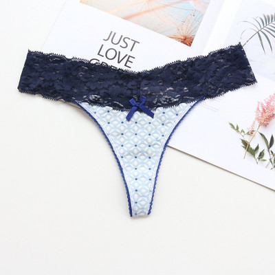 Voplidia 2XL Lenjerie de corp din bumbac de dimensiuni mari pentru femei Chiloți sexy Thong și G Strings Femei fără sudură Dantela Tanga Lenjerie hipster