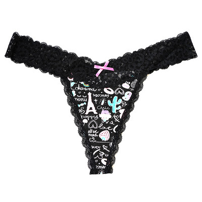 Voplidia 2XL Lenjerie de corp din bumbac de dimensiuni mari pentru femei Chiloți sexy Thong și G Strings Femei fără sudură Dantela Tanga Lenjerie hipster