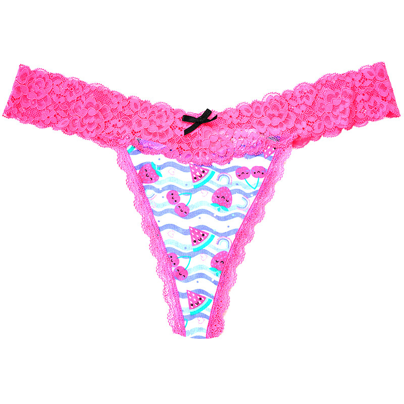 Voplidia 2XL Lenjerie de corp din bumbac de dimensiuni mari pentru femei Chiloți sexy Thong și G Strings Femei fără sudură Dantela Tanga Lenjerie hipster