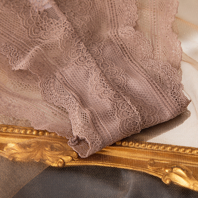 Europsko američko donje rublje od čipke Modno mekano prozirno donje rublje od čipke Seksi iskušenje Udobno pamučno donje rublje za djevojke niskog struka