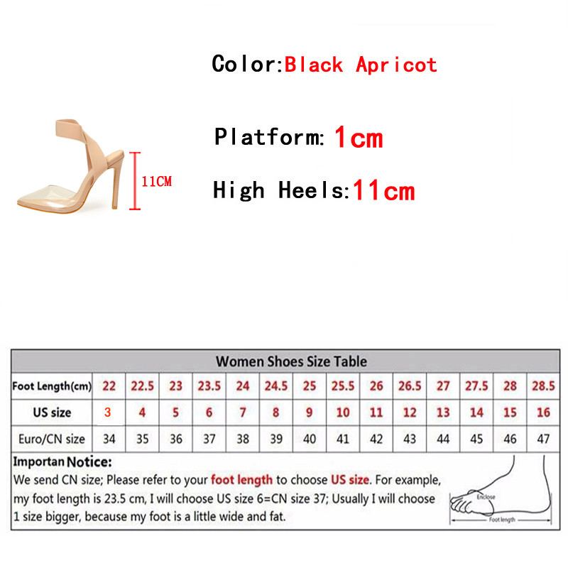 Liyke Novi dolasci Dizajn Slip-On Elastična naramenica Ženske visoke potpetice Ljetne PVC Prozirne cipele Cipele Cipele Mule Sandale Zapatos Mujer