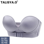 TALISYA.O Sutien Push Up fără bretele pentru femeie Închidere frontală fără sârmă Lenjerie invizibilă fără sudură Bralette moale Sexy Dropship 2023