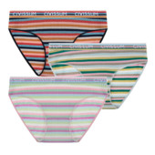 2PCS/Set Ženske pamučne gaćice veće veličine M-4XL Udobno donje rublje Seksi šareno donje rublje s duginim prugama Slatke gaćice za djevojke NK608