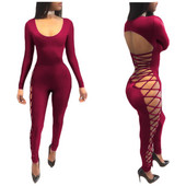 Uued nööriga nööriga komplekteerimisstiilis seksikad liibuvad kombinesoonid ööklubi peol lõbusad ühes tükis naiste püksid DS-8