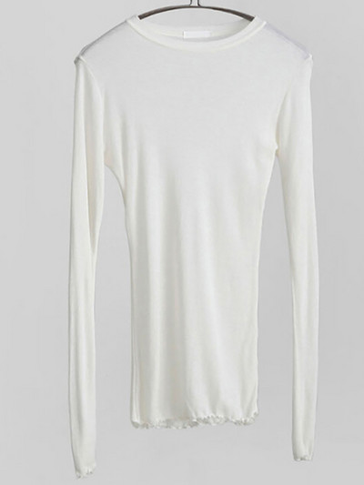 Dámske tenké, kvalitné obyčajné tričko s krátkym rukávom, elastické, základné tričká, dámske ležérne topy s dlhým rukávom, sexy tenké tričko s priehľadným vzorom