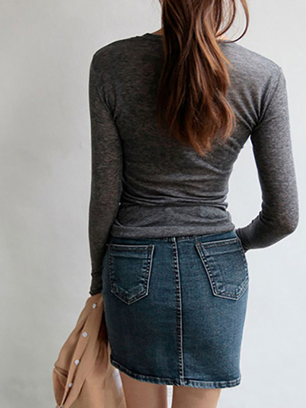 Dámske tenké, kvalitné obyčajné tričko s krátkym rukávom, elastické, základné tričká, dámske ležérne topy s dlhým rukávom, sexy tenké tričko s priehľadným vzorom