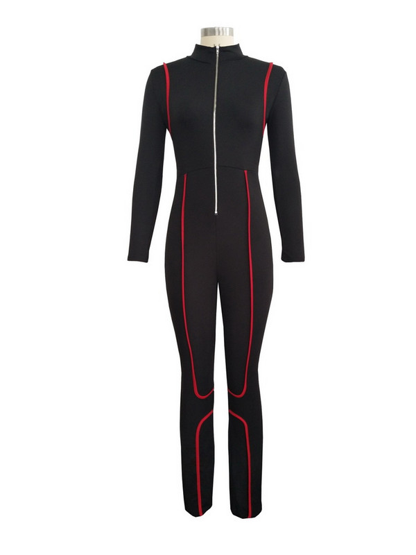 OKAYOASIS Besplatna dostava Seksi ženski kombinezon s O-izrezom, ležerni zimski kombinezon Elegantne hlače za zabavu