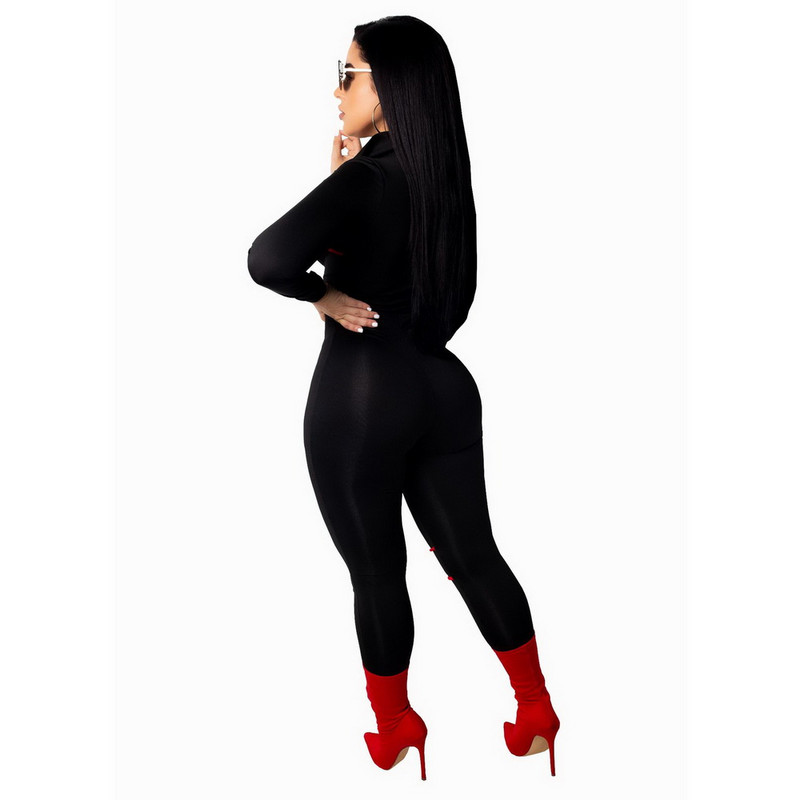 OKAYOASIS Besplatna dostava Seksi ženski kombinezon s O-izrezom, ležerni zimski kombinezon Elegantne hlače za zabavu