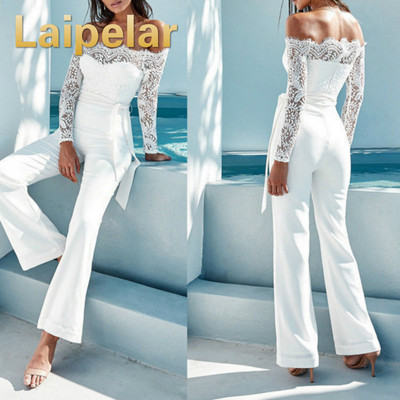 Laipelar Női Clubwear Playsuit Alkalmi, hosszú ujjú party jumpsuit Romper Nadrág Nadrág Fomal Party Ruha ÚJ Dropshipping