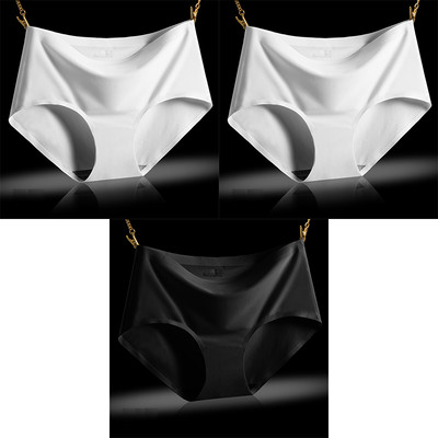 BZEL 3kom/lot Seksi ženski komplet bešavnih gaćica Donje rublje Udobne gaćice niskog struka Ženske jednobojne gaćice Ženska intimna odjeća Tanga